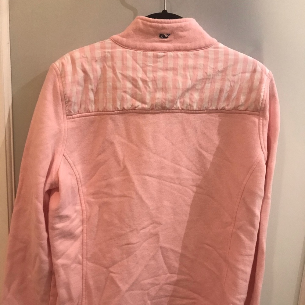 Gingham 1/4 Zip Pullover - image 2